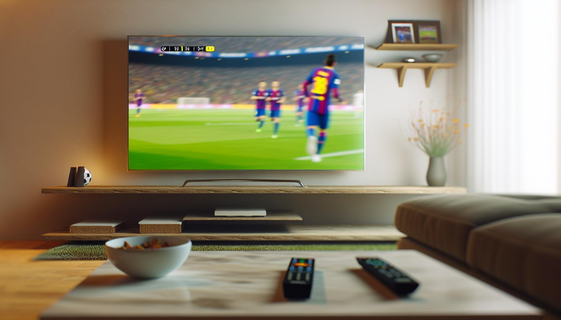 Canales de televisión para el partido de Barcelona