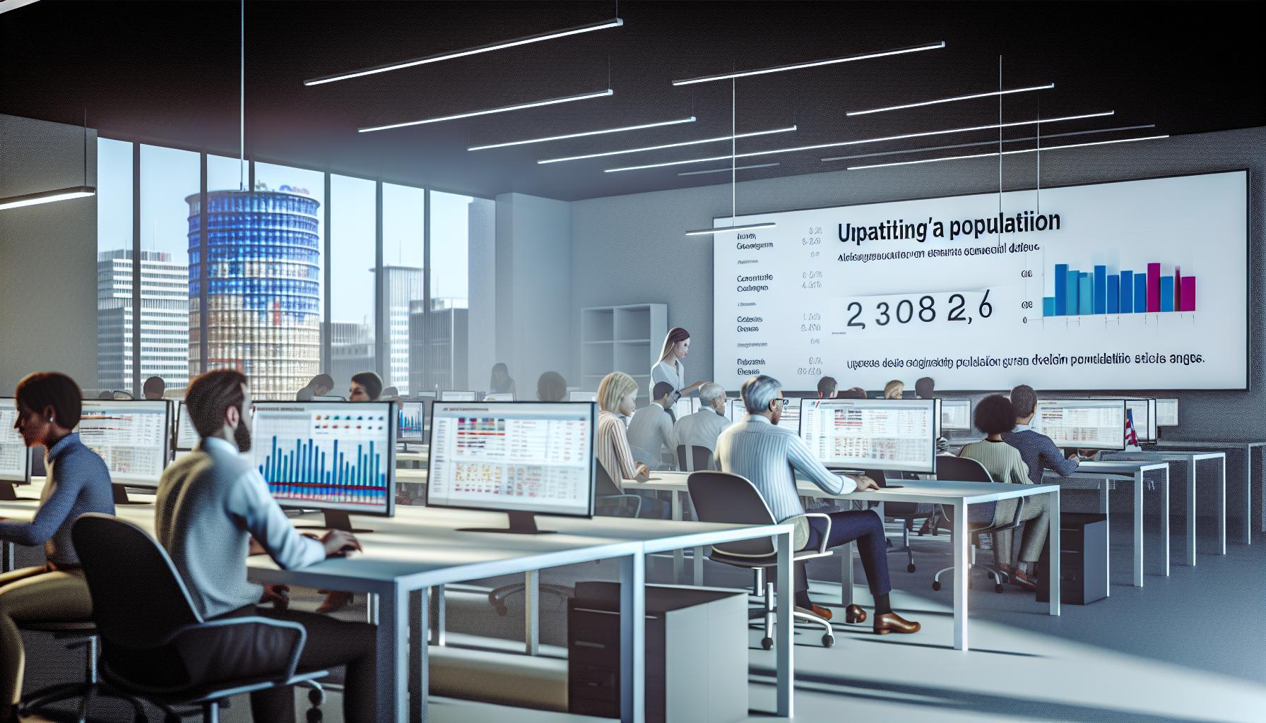 Com s'actualitza la població de Barcelona?