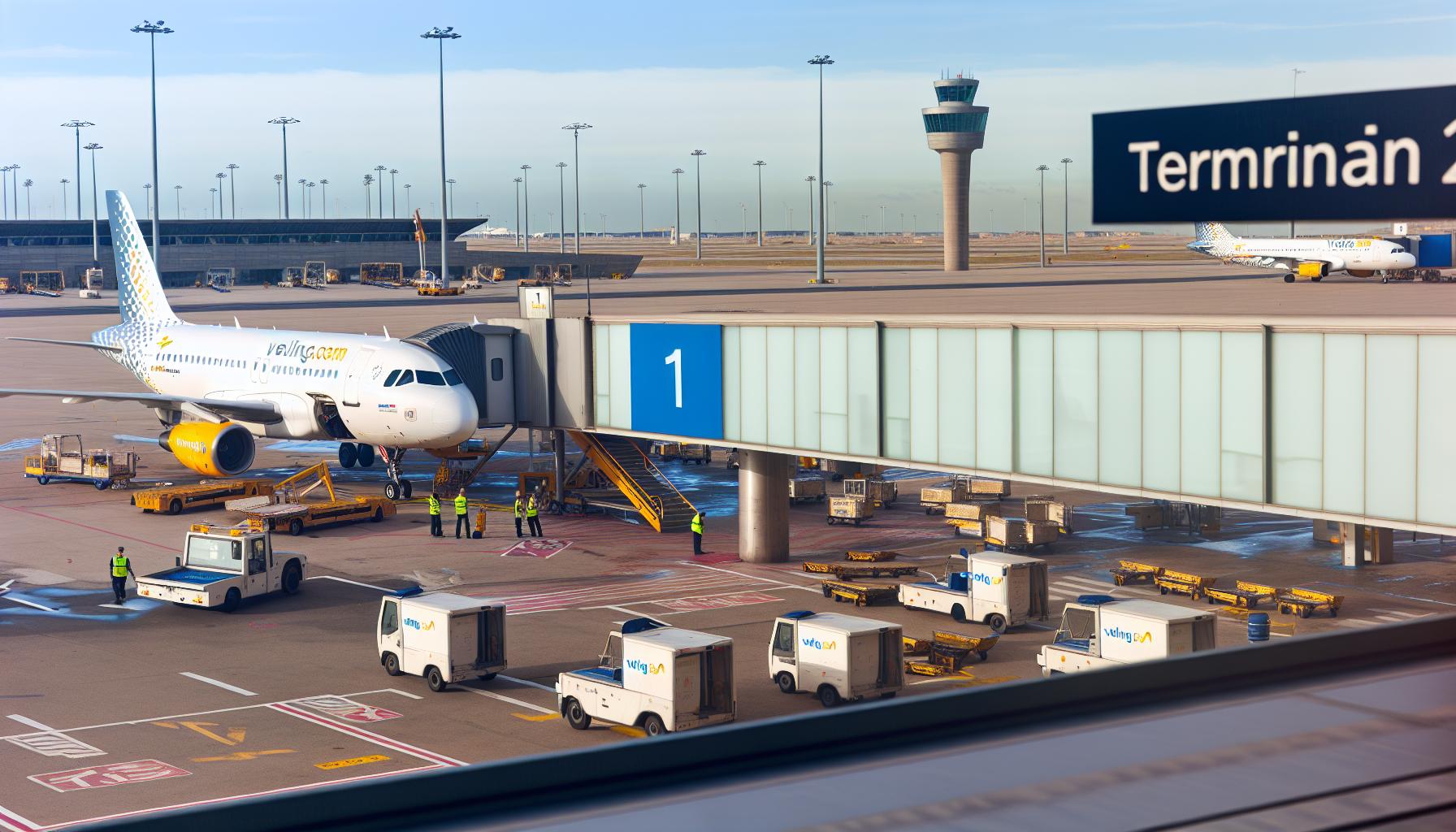 ¿Desde qué terminal opera Vueling en Barcelona?