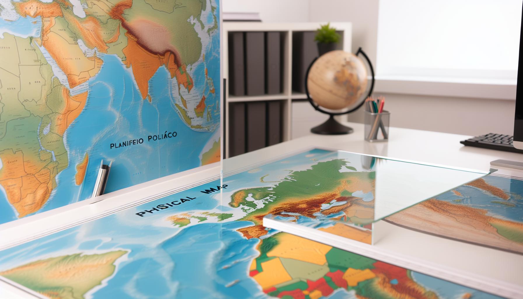 Diferencias entre Planisferio Político y Mapa Físico