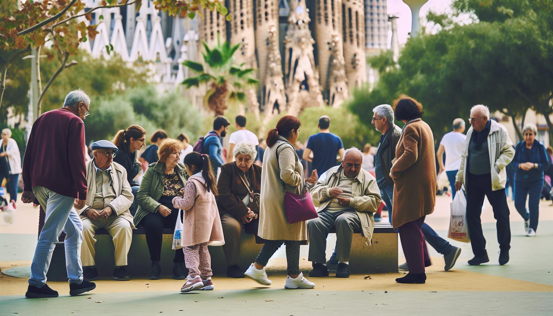 Distribución demográfica por edades en Barcelona