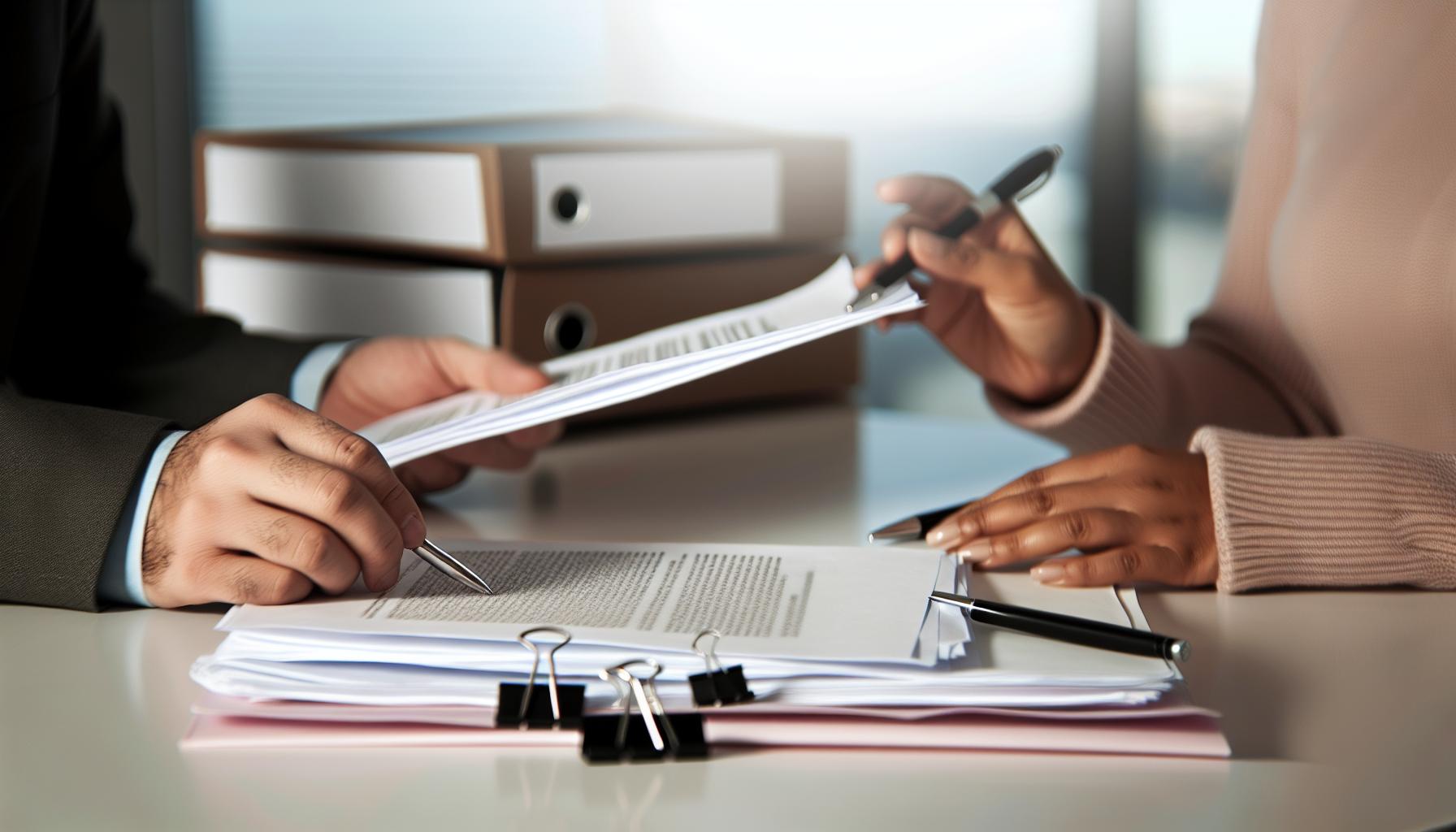 Documentos necesarios para la solicitud