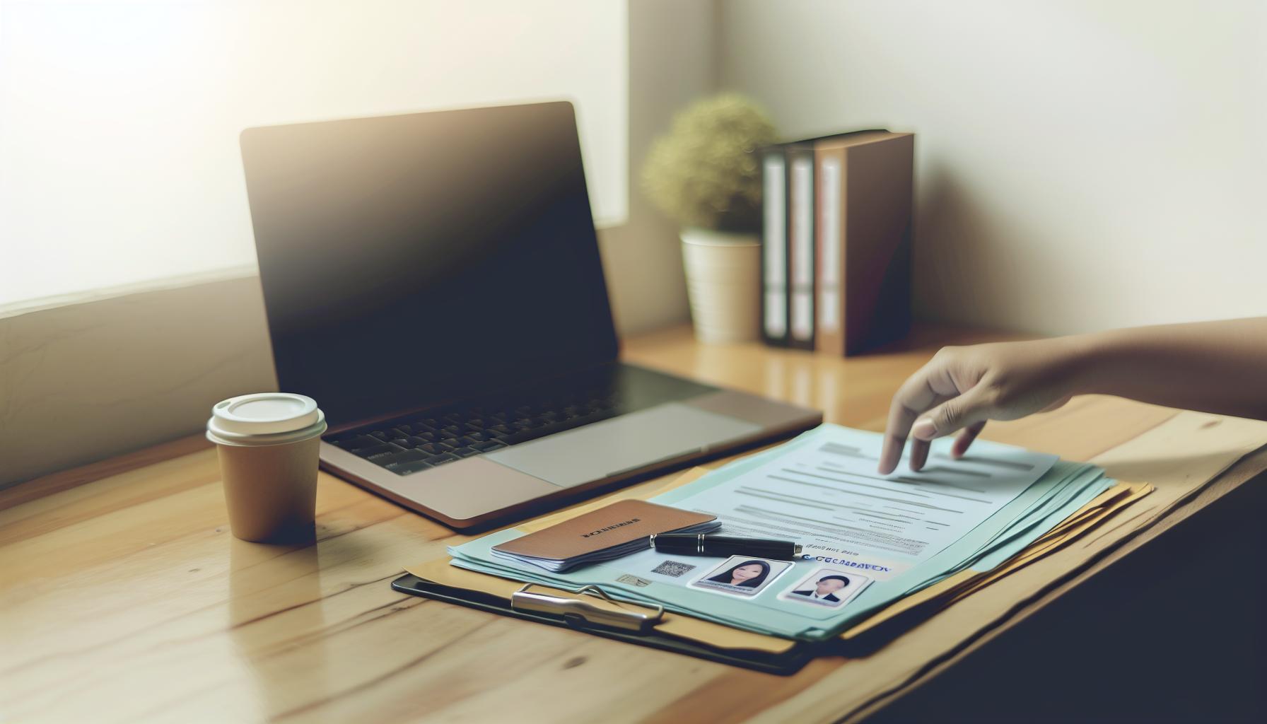 Documentos necesarios para la solicitud