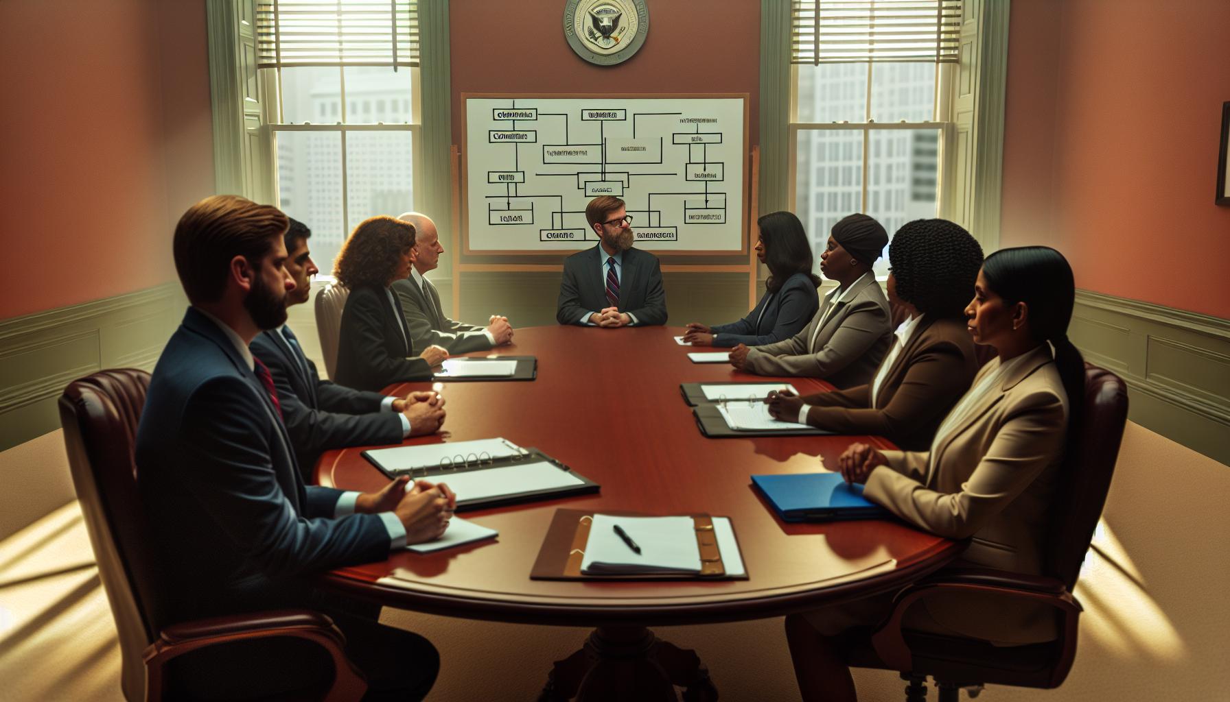 Estructura organizativa de un partido político