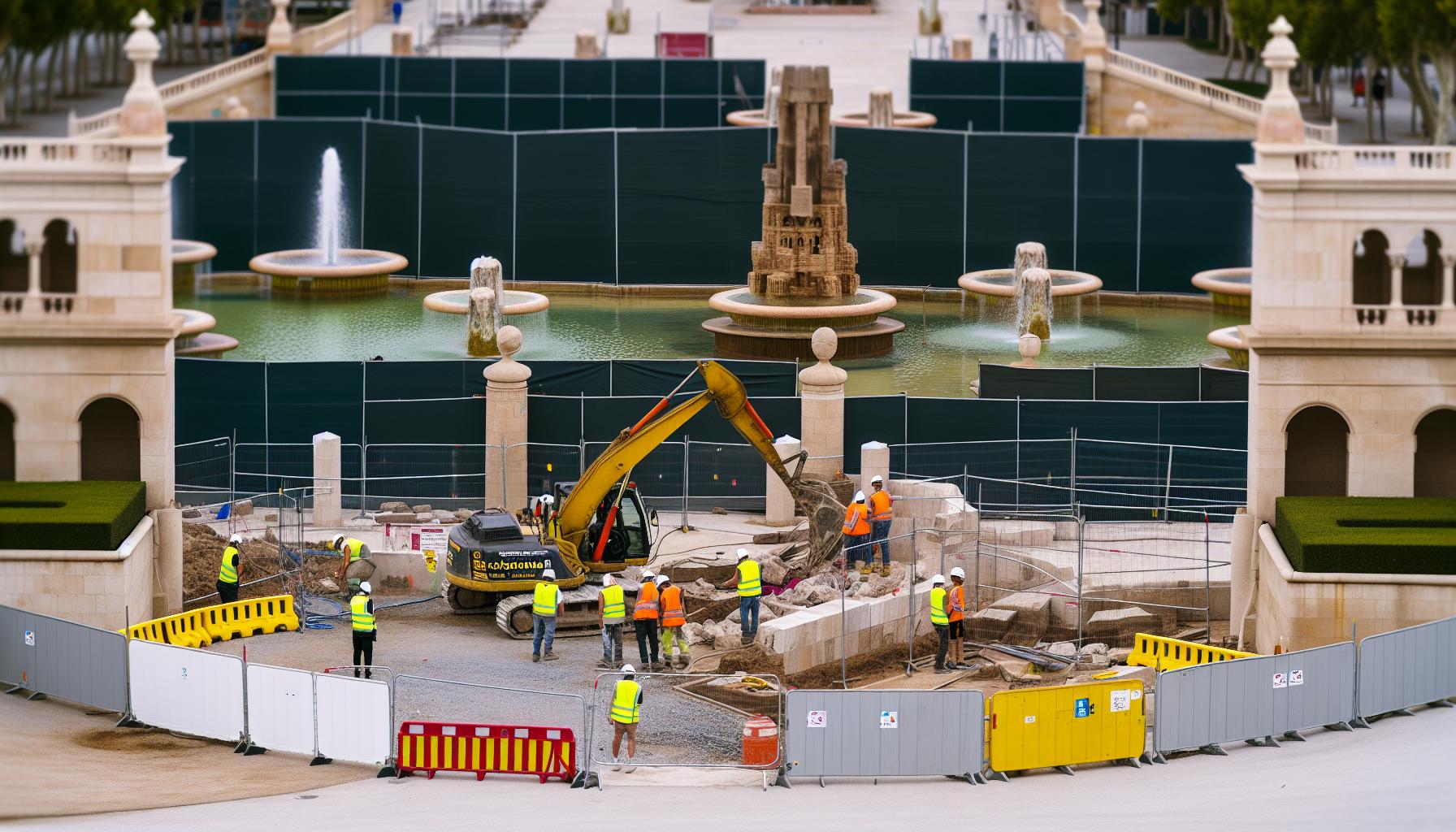 Impacto de las obras en el Font Màgic