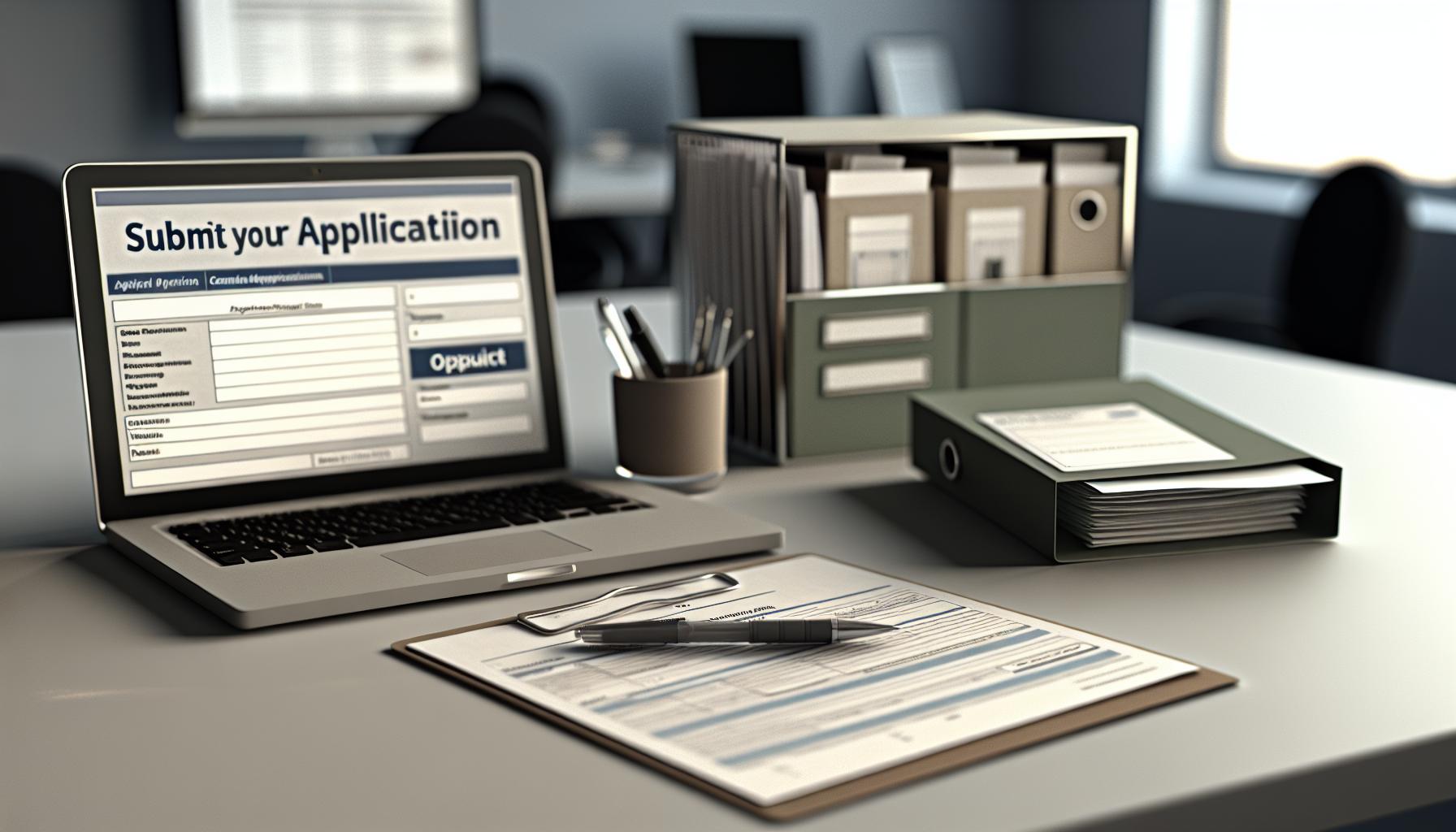 Pasos detallados para presentar tu solicitud