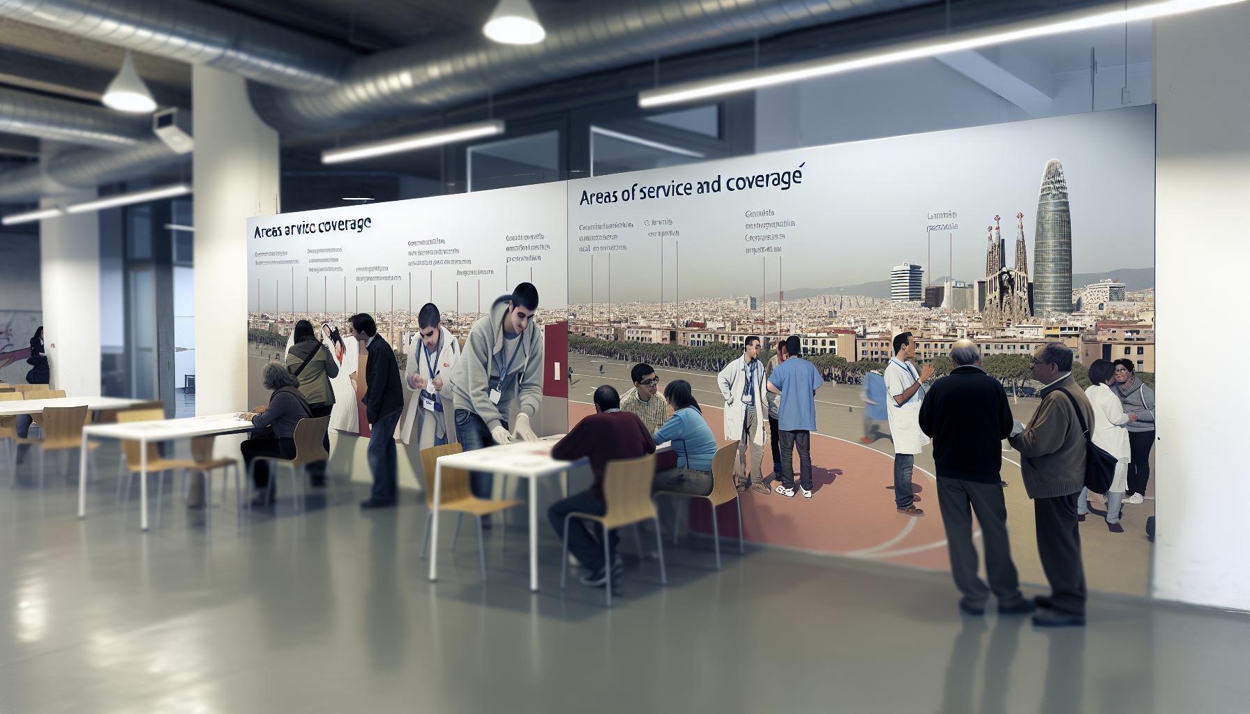 Áreas de servicio y cobertura en Barcelona