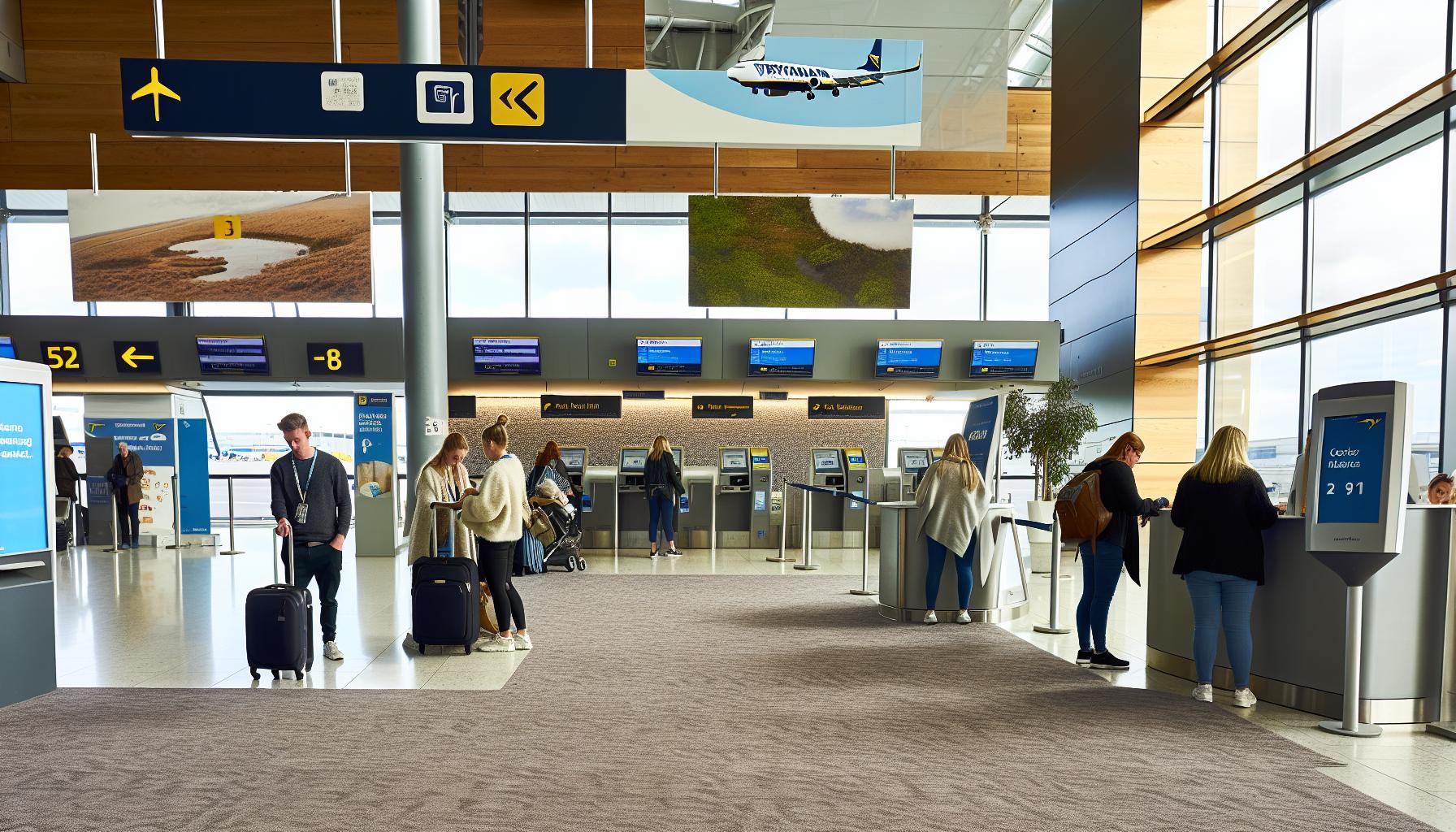 Servicios ofrecidos en la terminal de Ryanair