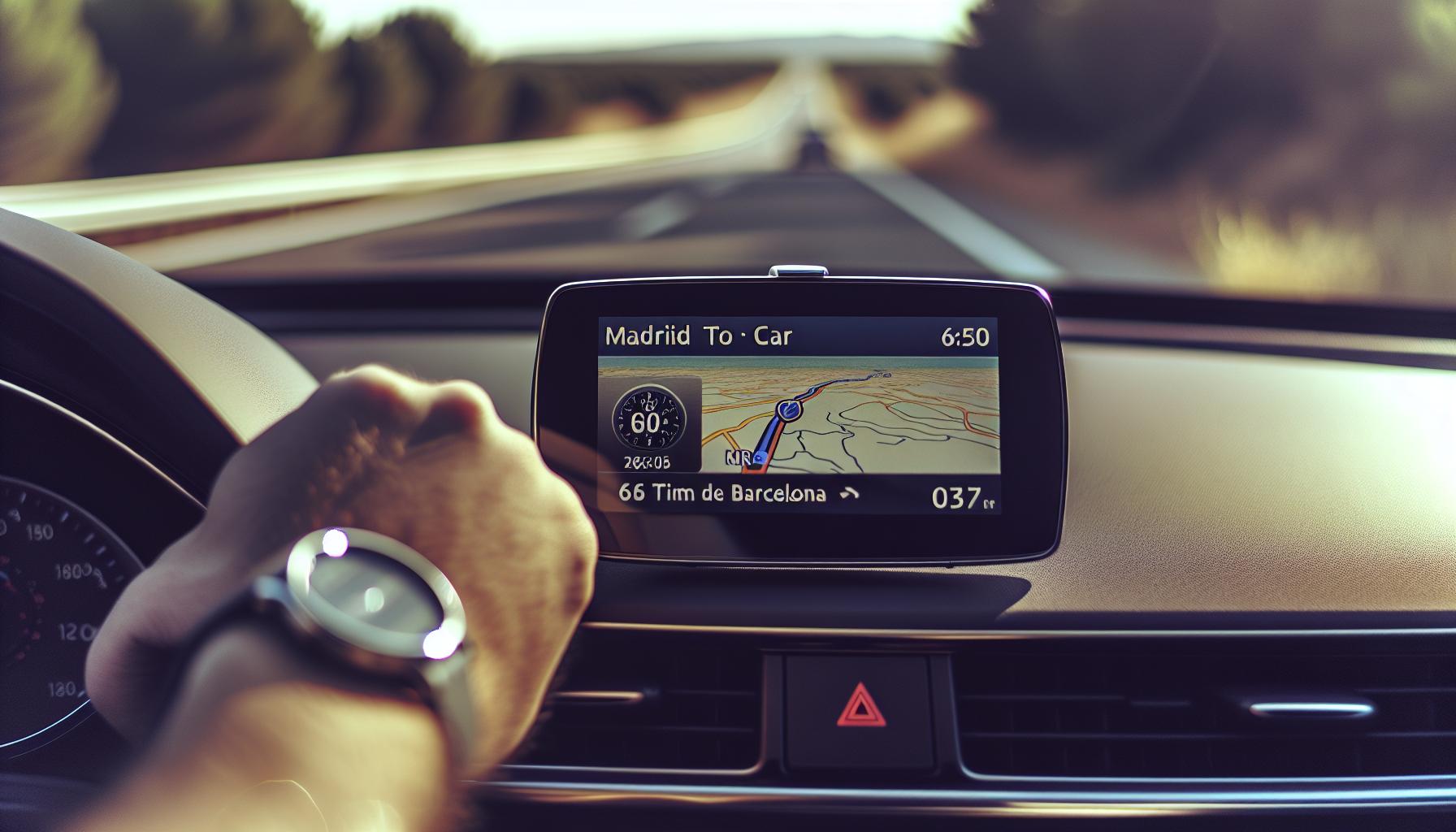 Tiempo Estimado de Viaje en Coche de Madrid a Barcelona