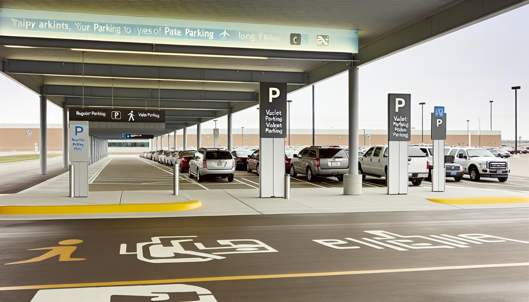 Tipos de aparcamiento disponibles en el aeropuerto