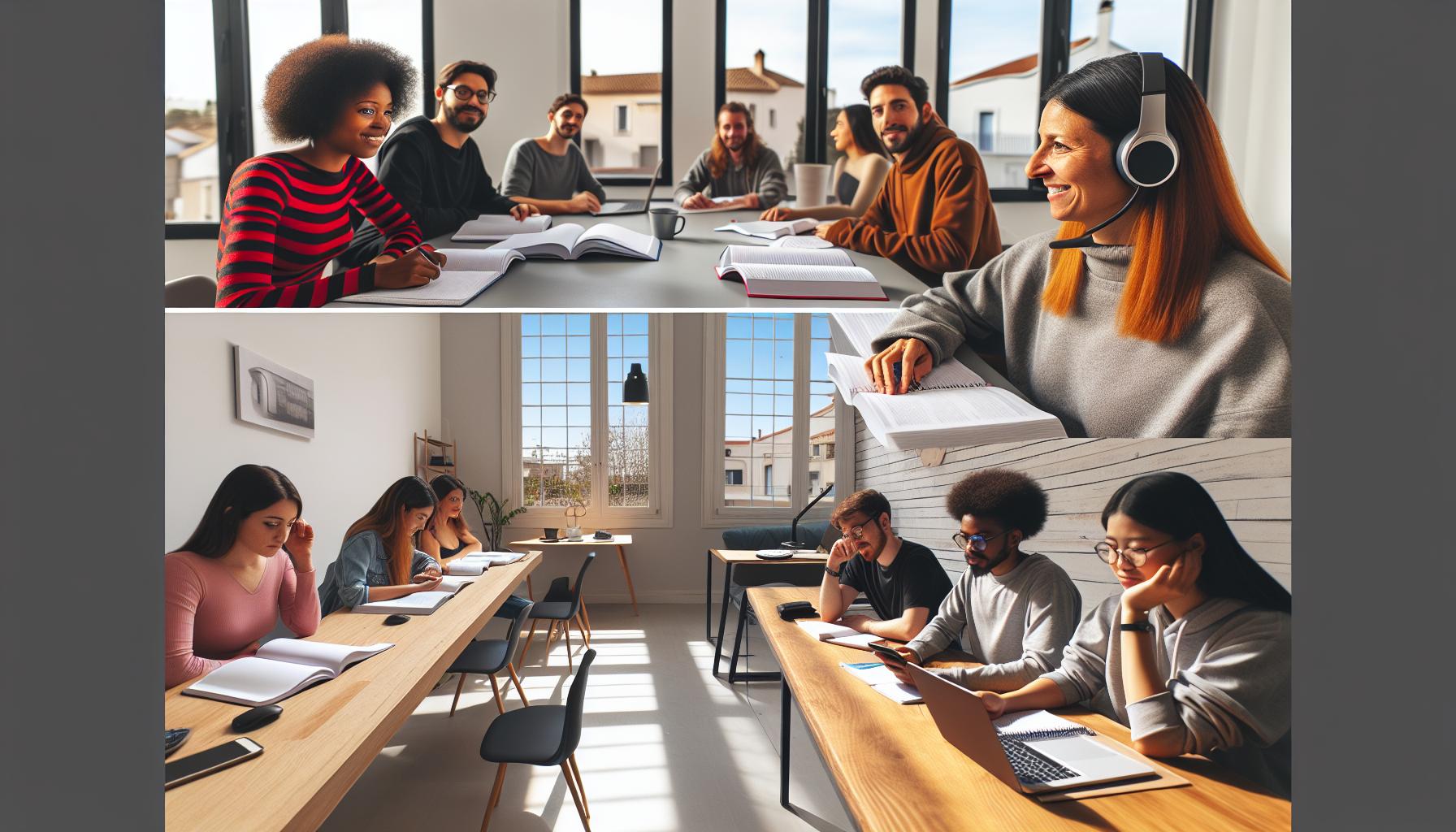 Tipos de cursos de catalán: Presenciales vs. Online