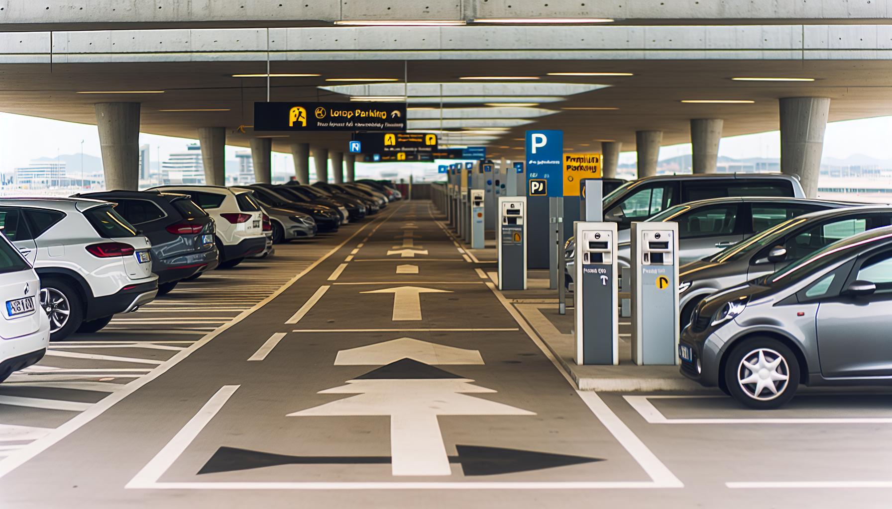 Tipos de Estacionamiento en el Aeropuerto de Barcelona