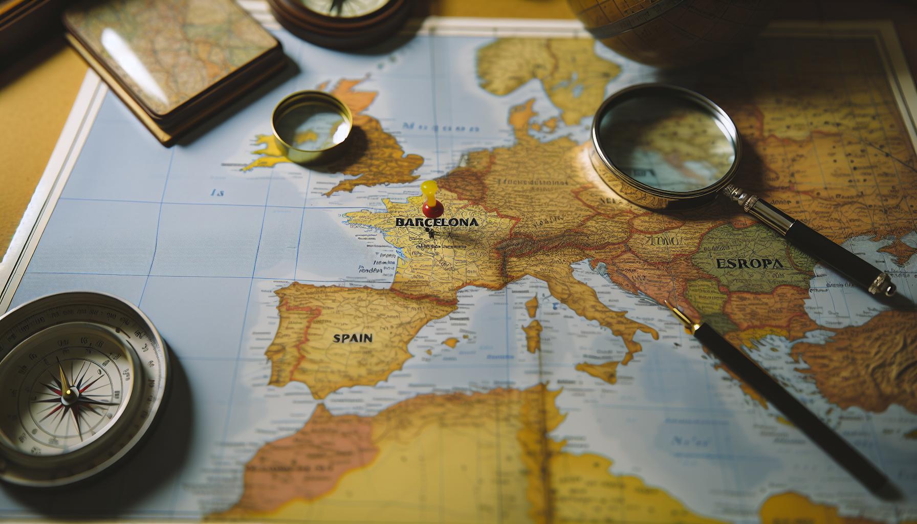 Ubicación Geográfica de Barcelona en el Mapa